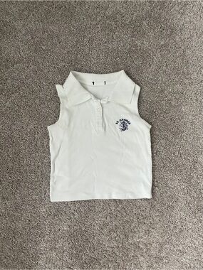 Classic White Polo Bottom - White